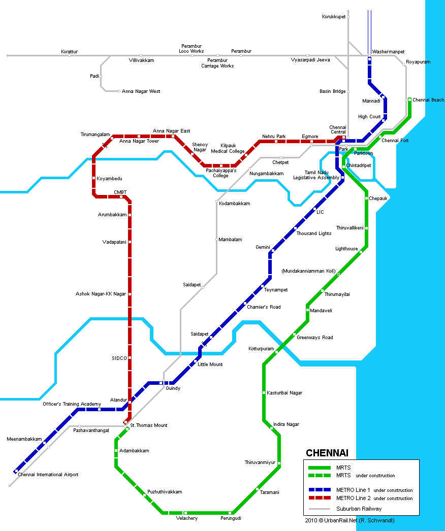 Chennai map 